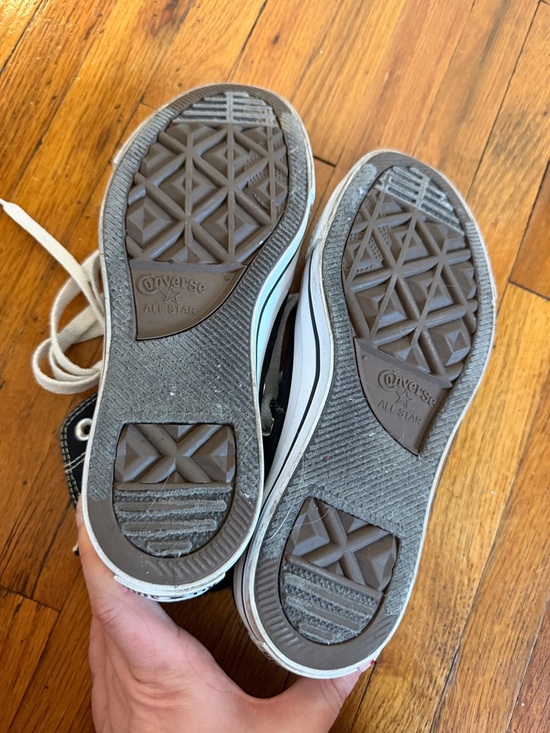 Converse Black & White High Top Sneakers - Picture 5 of 6